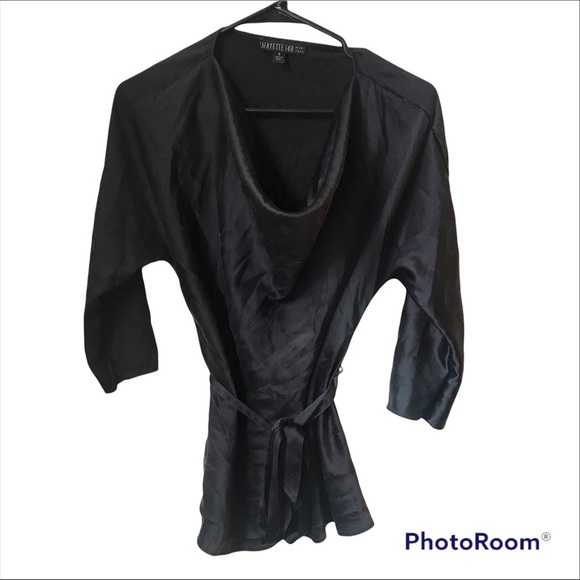 Lafayette 148 New York Silk Cowl Neck top, size 4 - Picture 1 of 8